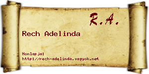 Rech Adelinda névjegykártya